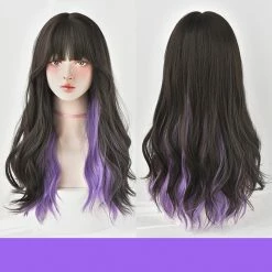 Unzzy HOT SALE Harajuku Long Curly Wig KF81752