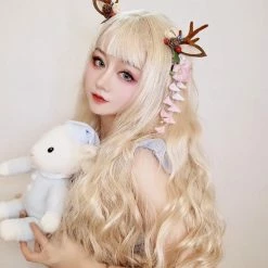 Unzzy Golden Long Roll Wig KF90444 HOT SALE