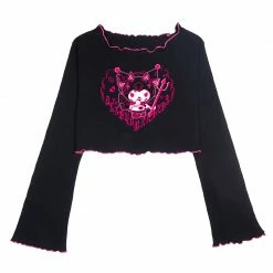 Unzzy Black Kuromi T-shirt KF81991 HOT SALE 7 Unzzy Black Kuromi T-shirt KF81991 HOT SALE