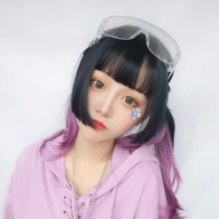 Unzzy Harajuku Gradient Purple Wig KF9491 HOT SALE