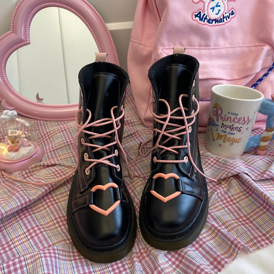 Unzzy Shoes/Boots Love Martin Boots KF81815 4 Unzzy Shoes/Boots Love Martin Boots KF81815