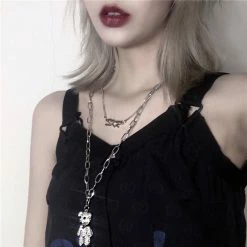 Unzzy Bear Alphabet Necklace KF81036