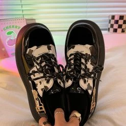 Unzzy Retro All-match Small Leather Shoes KF82708 HOT SALE