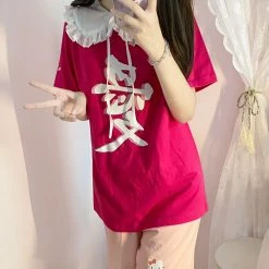 Unzzy Harajuku Hip Hop Print T-shirt Kf82722