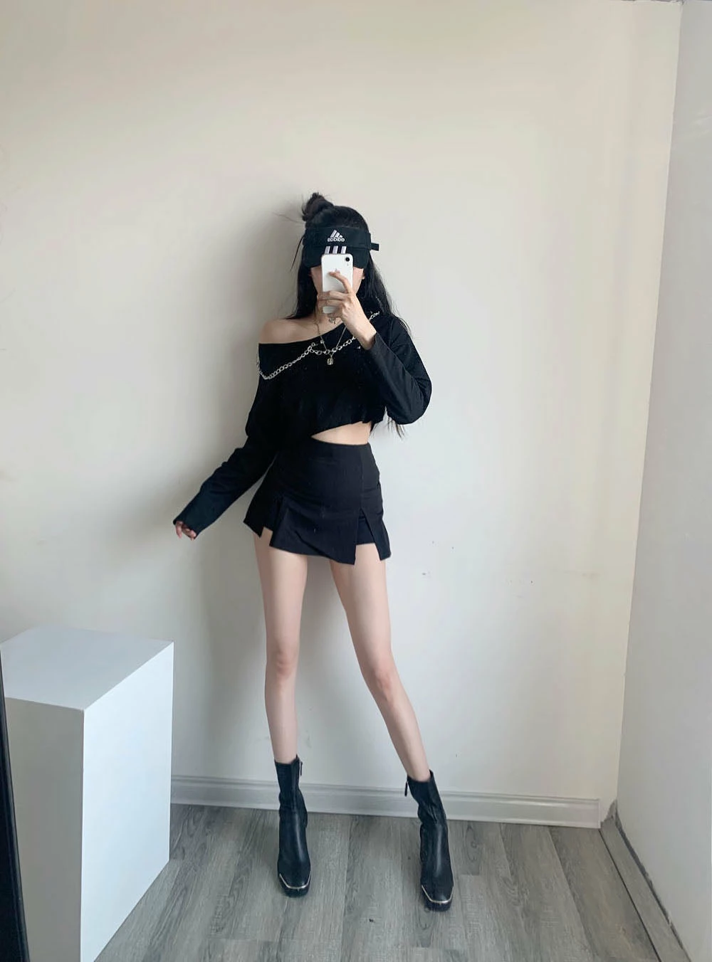 Unzzy Sexy Black Culottes KF81636 5 Unzzy Sexy Black Culottes KF81636