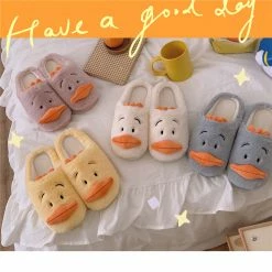 Unzzy HOT SALE Cartoon Plush Cotton Slippers KF82437