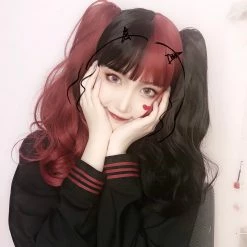 Unzzy Red And Black Ponytail KF81179