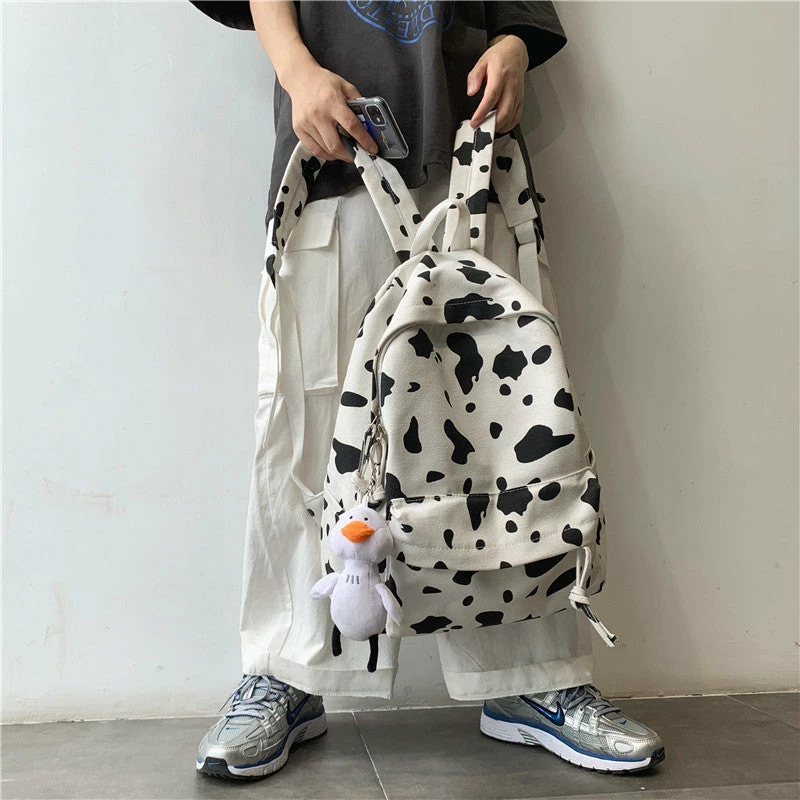 Unzzy Ulzzang Cow Backpack KF81859 3 Unzzy Ulzzang Cow Backpack KF81859