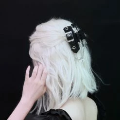 Unzzy Handmade Leather Hair Clip KF82694 HOT SALE