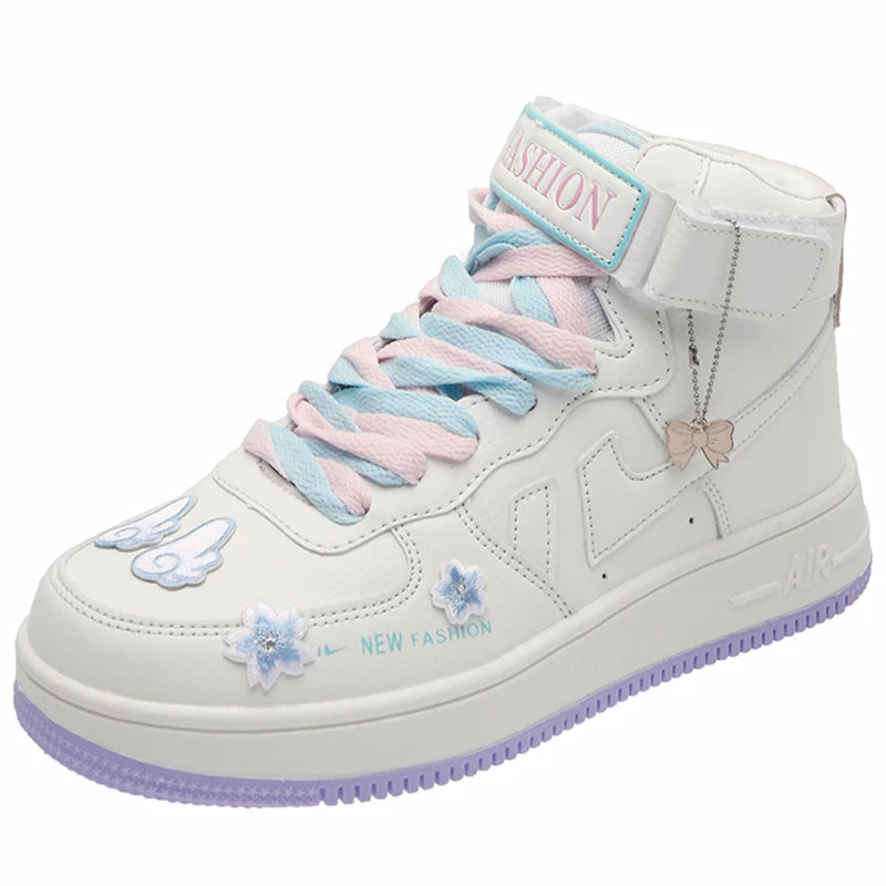Unzzy ULZZANG Cute High Heel Sneakers KF82280 5 Unzzy ULZZANG Cute High Heel Sneakers KF82280