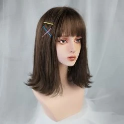 Unzzy HOT SALE Green Short Straight Wig KF9619