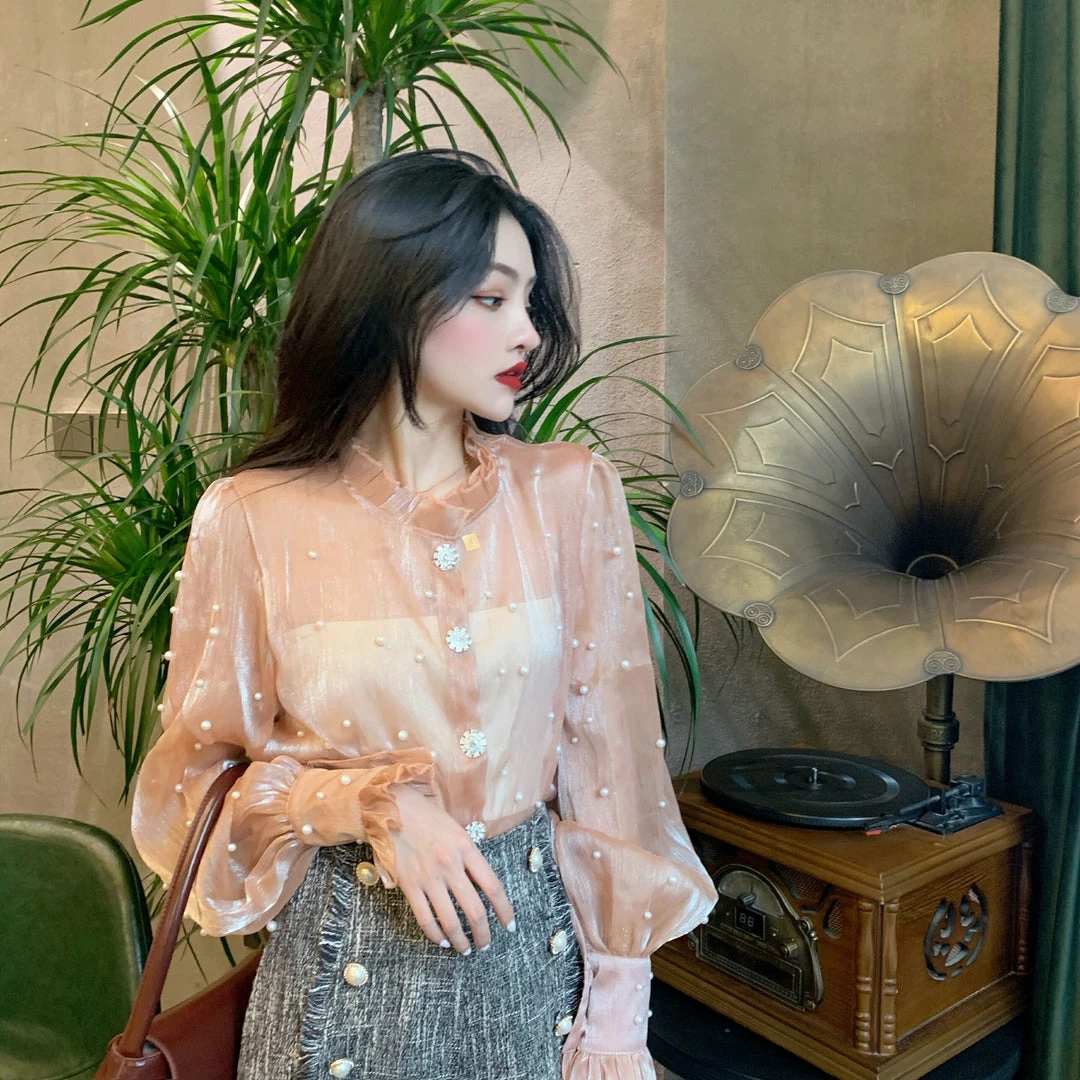 Unzzy HOT SALE Super Fairy Lantern Sleeve Top KF30192 2 Unzzy HOT SALE Super Fairy Lantern Sleeve Top KF30192