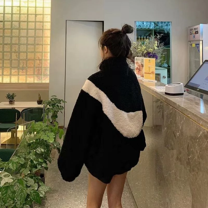 Unzzy Lamb Wool Sweatshirt KF81699 4 Unzzy Lamb Wool Sweatshirt KF81699