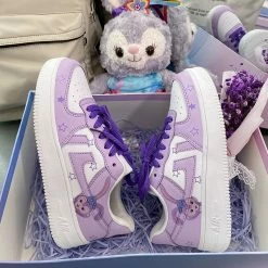 Unzzy Ulzzang Purple Sneakers KF82629 9 Unzzy Ulzzang Purple Sneakers KF82629