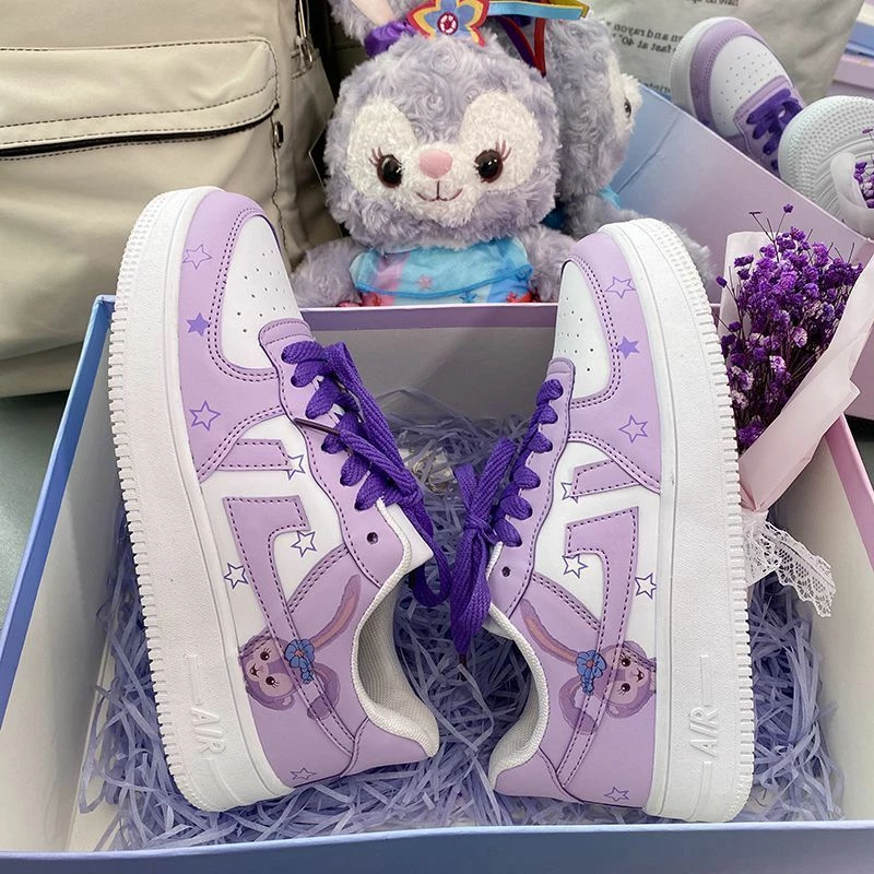 Unzzy Ulzzang Purple Sneakers KF82629 3 Unzzy Ulzzang Purple Sneakers KF82629