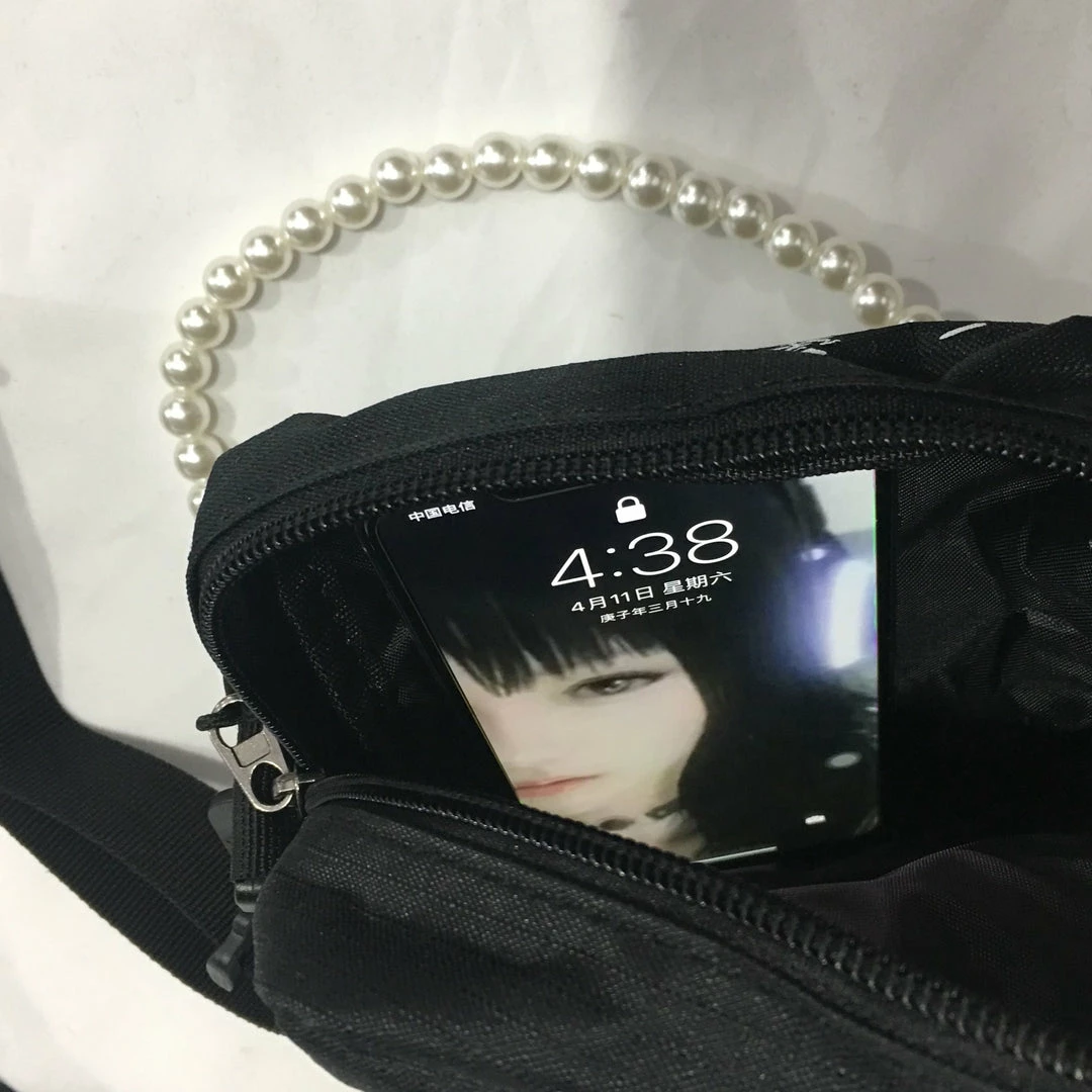 Unzzy Black Crossbody Bag KF82804 3 Unzzy Black Crossbody Bag KF82804