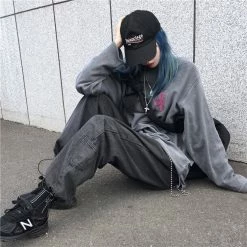 Unzzy HOT SALE Pocket Drawstring Jeans KF82495