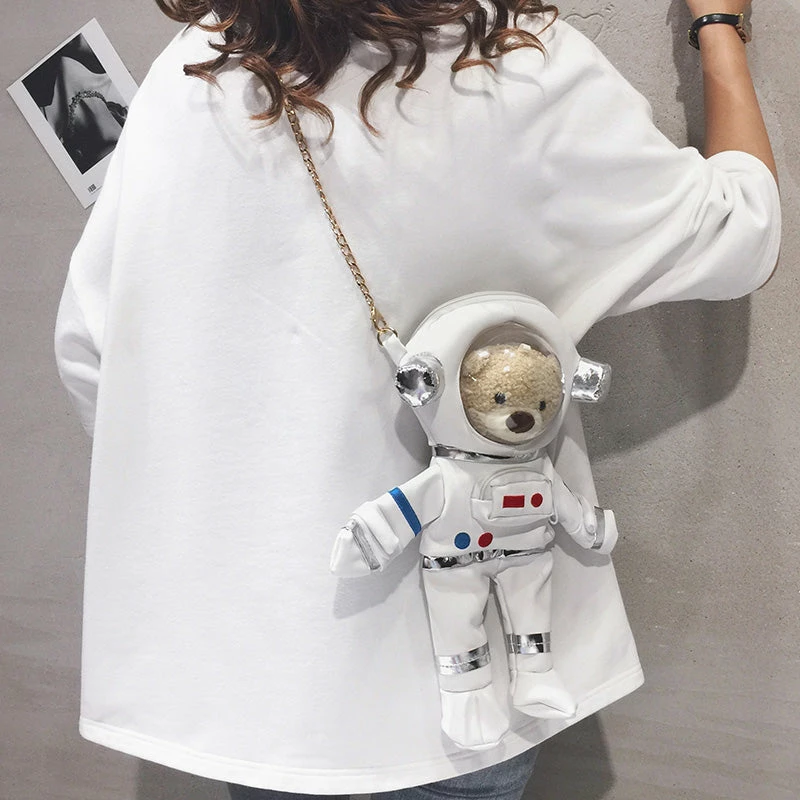 Unzzy HOT SALE Cute Space Bear Bag KF82256 1 Unzzy HOT SALE Cute Space Bear Bag KF82256