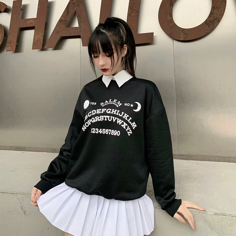 Unzzy HOT SALE Black Casual Sweatshirt KF81805 2 Unzzy HOT SALE Black Casual Sweatshirt KF81805