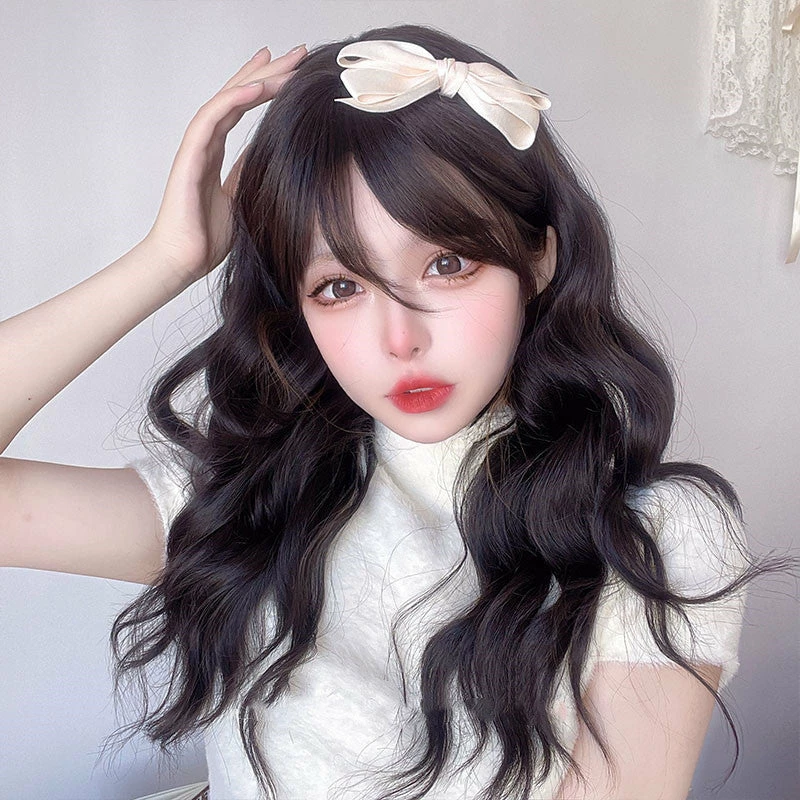 Unzzy Black Brown Roll Wig KF9241 Newest Wig 4 Unzzy Black Brown Roll Wig KF9241 Newest Wig