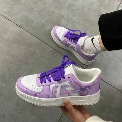 Unzzy Ulzzang Purple Sneakers KF82629 12 Unzzy Ulzzang Purple Sneakers KF82629