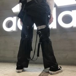 Unzzy Harajuku Reflective Casual Pants KF7005 HOT SALE