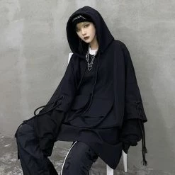Unzzy HOT SALE Punk Workwear Hoodie KF82346 7 Unzzy HOT SALE Punk Workwear Hoodie KF82346