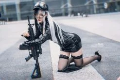 Unzzy PUNK LEATHER SKIRT KF4065 HOT SALE