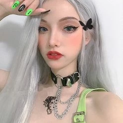 Unzzy Love Leather Buckle Necklace KF9413 HOT SALE