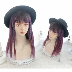 Unzzy HOT SALE Personality Purple Wig KF81559 9 Unzzy HOT SALE Personality Purple Wig KF81559