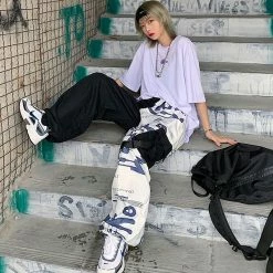 Unzzy Harajuku Casual Couple Pants KF81152 7 Unzzy Harajuku Casual Couple Pants KF81152