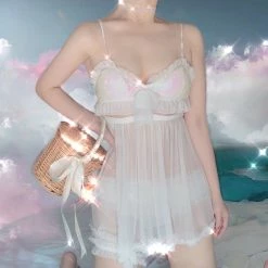 Unzzy Sequin Underwear/pajama Skirt KF81322