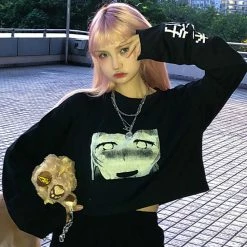 Unzzy Dark Cartoon T-shirt KF9392