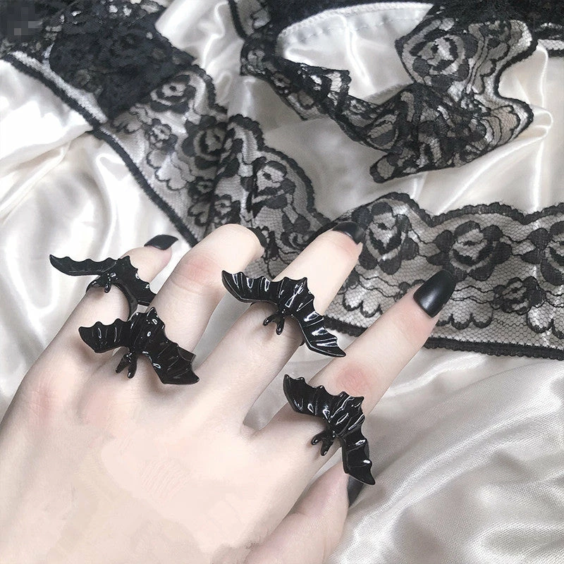 Unzzy HOT SALE Dark Gothic Bat Ring KF90777 2 Unzzy HOT SALE Dark Gothic Bat Ring KF90777
