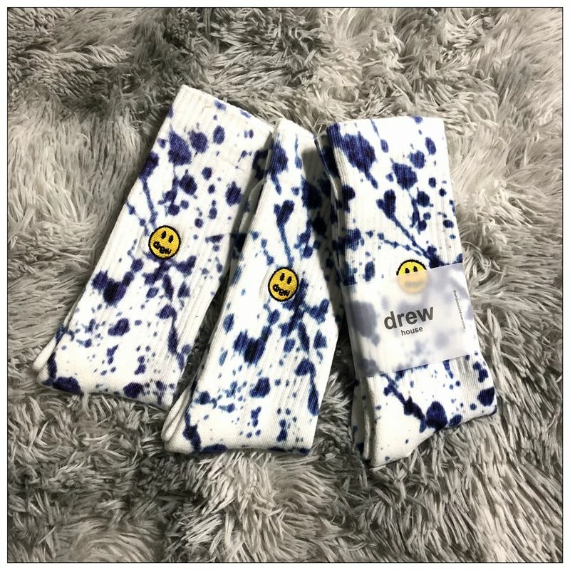 Unzzy HOT SALE Drew House Same Style Socks (a Pair) KF50024 1 Unzzy HOT SALE Drew House Same Style Socks (a Pair) KF50024