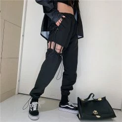 Unzzy Hip Hop Black Pants KF90792 HOT SALE
