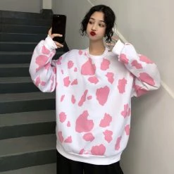 Unzzy HOT SALE Ulzzang Cow Sweatshirt KF9209 13 Unzzy HOT SALE Ulzzang Cow Sweatshirt KF9209