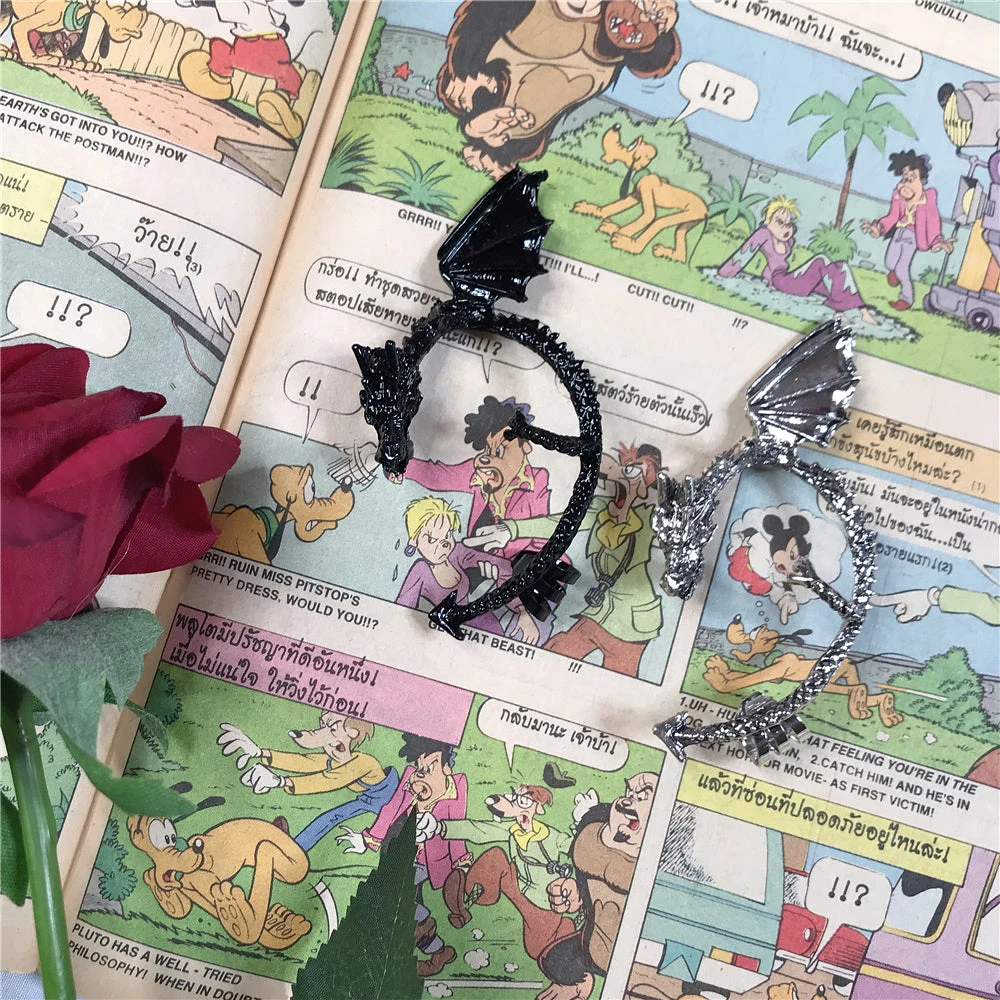 Unzzy Dragon Punk Ear Bone Clip (only One, Left Ear) KF91010 HOT SALE 3 Unzzy Dragon Punk Ear Bone Clip (only One, Left Ear) KF91010 HOT SALE