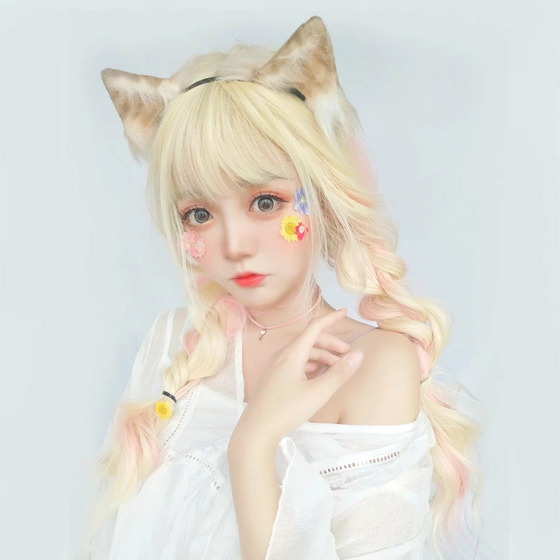 Unzzy HOT SALE Golden Big Wave Wig KF9233 1 Unzzy HOT SALE Golden Big Wave Wig KF9233