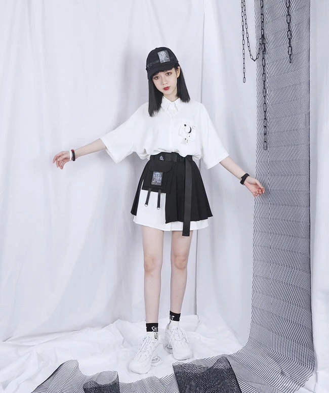 Unzzy Ulzzang Pleated Skirt (without Shirt) KF81278 HOT SALE 3 Unzzy Ulzzang Pleated Skirt (without Shirt) KF81278 HOT SALE