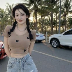 Unzzy HOT SALE Harajuku Love T-shirt KF82112