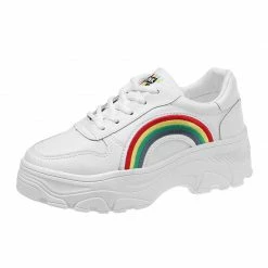 Unzzy Rainbow Sneakers KF81108 10 Unzzy Rainbow Sneakers KF81108