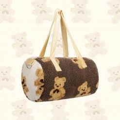 Unzzy HOT SALE Lamb Fur Bear Shoulder Bag KF82572