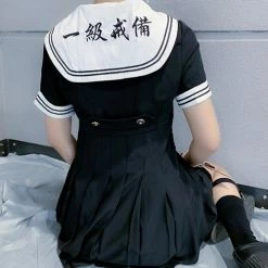 Unzzy Black Embroidered Dress KF9162