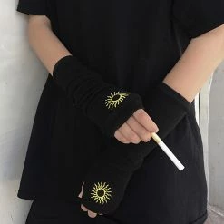 Unzzy Unisex Sun Moon Gloves KF9305