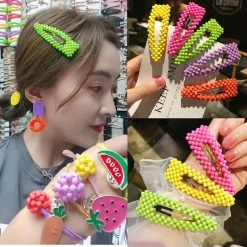 Unzzy Fluorescent Pearl Hair Clip KF90688