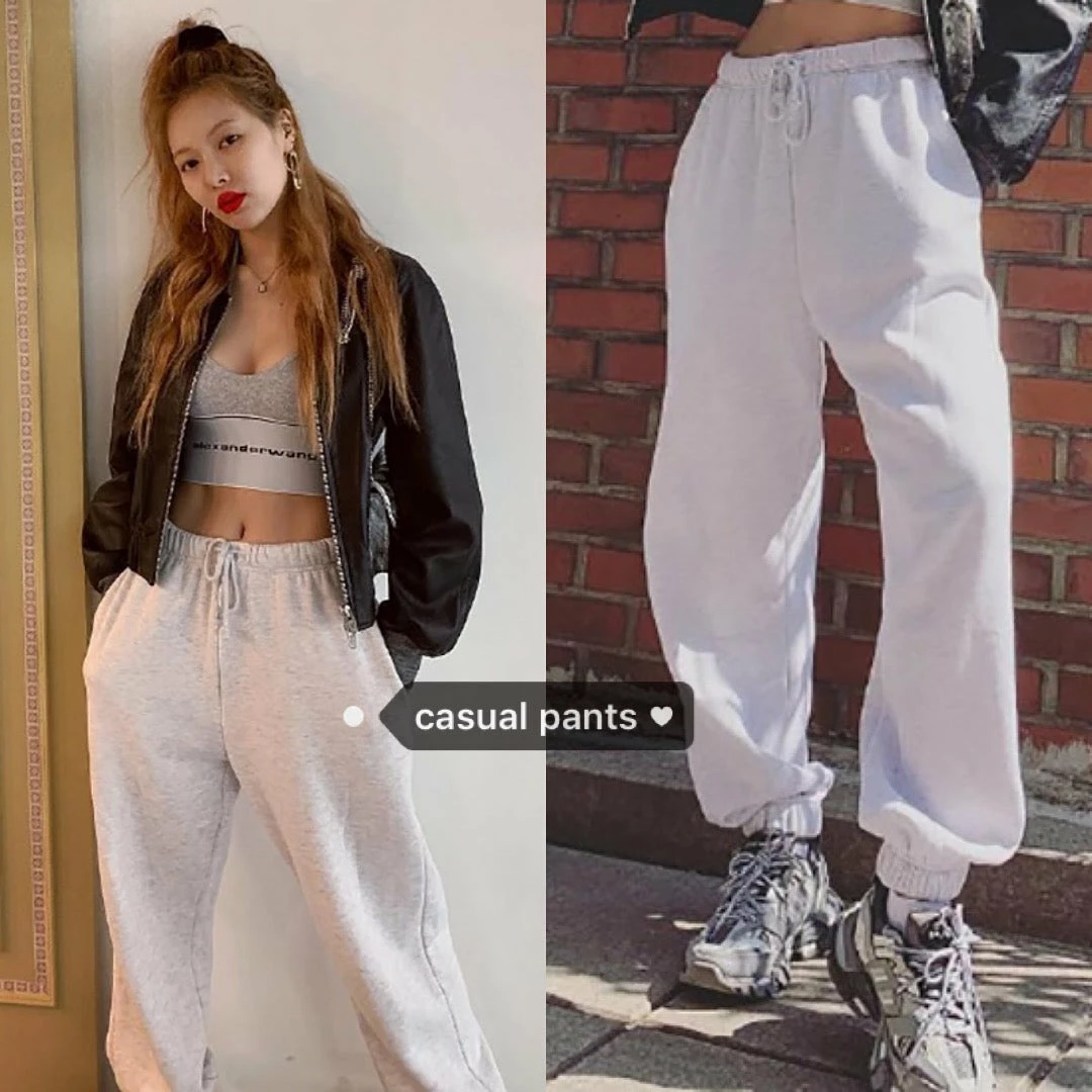 Unzzy HOT SALE White Gray Casual Pants KF81119 1 Unzzy HOT SALE White Gray Casual Pants KF81119