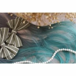 Unzzy HOT SALE BLUE GREEN GRADIENT WIG KF9483