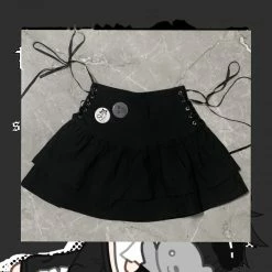 Unzzy Punk Black Skirt KF82800
