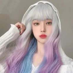 Unzzy HOT SALE Long Curly Gradient Wig KF82007